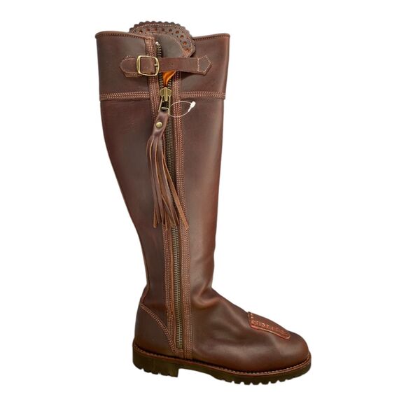 NIB Penelope Chilvers Tall Long Tassel Boot Conker Brown Leather EU 38 / US 7 - Picture 7 of 16